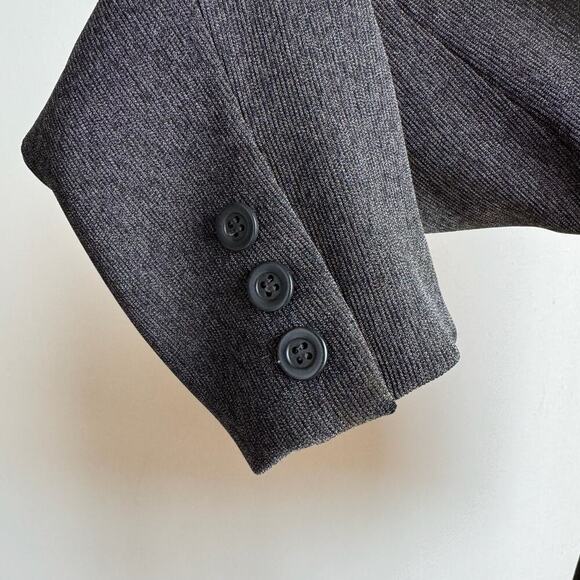 ALEX GARFIELD Slate Gray Contrast Blazer - Picture 3 of 8